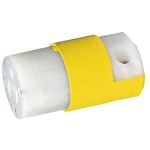 125 VAC 15 A 5-15R, Hubbell Incorporated HBL52CM69C Insulgrip® Straight Blade Connector, Yellow