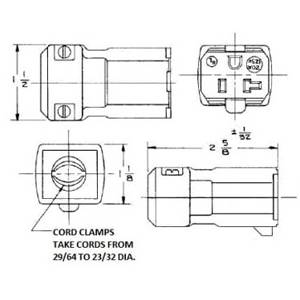 125 VAC 20 A 5-20R, Hubbell Incorporated HBL5369VY Valise® Straight Blade Connector, Yellow