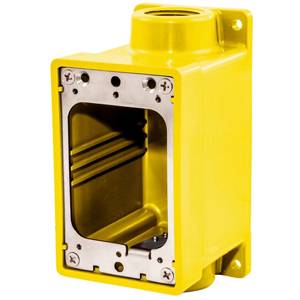 30 Cu Inch 2-Hub, Hubbell Incorporated HBL60CM83A Weatherproof Outlet Box