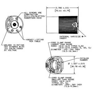125 VAC 15 A L1-15R, Hubbell Incorporated HBL7506C Twist-Lock®, Insulgrip® Locking Device Connector