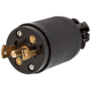 125/250 VAC 15 A ML-3P, Hubbell Incorporated HBL7485 Twist-Lock® Locking Device Plug