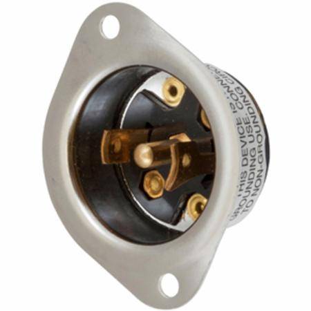 125/250 VAC 15 A ML-3P, Hubbell Incorporated HBL7486 Twist-Lock®, Insulgrip® Locking Device Flanged Inlet