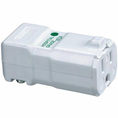 125 VAC 15 A 5-15R, Hubbell Incorporated HBL8119V Valise® Straight Blade Connector, White