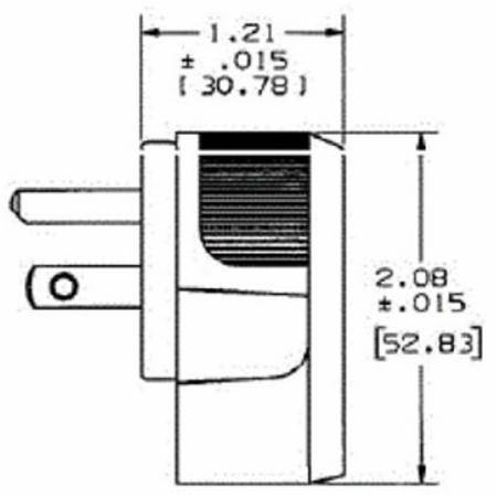 125 VAC 20 A 5-20P, Hubbell Incorporated HBL8315CAT Insulgrip® Straight Blade Plug,