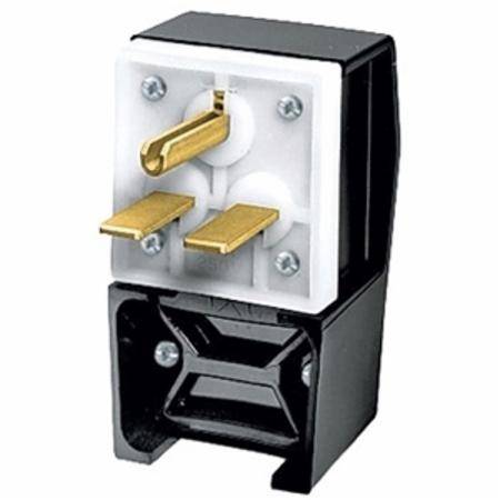250 VAC 30 A 6-30P, Hubbell Incorporated HBL9331 Straight Blade Power Plug, Black