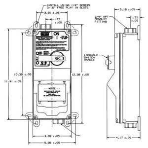 Gray, Hubbell Incorporated HBLMITL Twist-Lock®, Circuit-Lock® Unfused Safety-Shroud® Mechanical Interlock Switched Safety Enclosure, NEMA 4/4X,