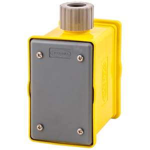 3.179", Hubbell Incorporated HBLPOB1 Portable Outlet Box and Cover, Yellow,