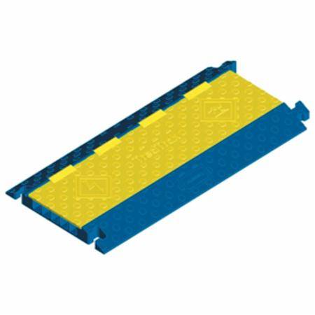 36" x 17.5" x 1.95", Hubbell Incorporated HBLTRED5B TredTrak® Cable Protector, Blue, Yellow
