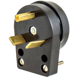 125 VAC 30 A TT-30P, Hubbell Incorporated HBLTT30P Straight Blade Power Plug,