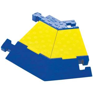 25" x 20" x 2.31", Hubbell Incorporated HBLTT545RB TrukTrak® Cable Protector, Yellow, Blue,