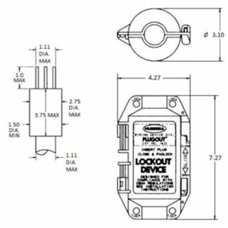 Bussmann HLD Fuse Holder With Pin Indicator, 250 VAC, 15 A, 1 Pole
