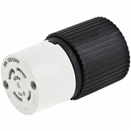 480 VAC 30 A L16-30R, Hubbell Incorporated L1630C Locking Device Connector