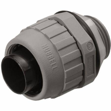 1/2" Hubbell Incorporated P050NGYA PolyTuff® Liquidtight Conduit Connector
