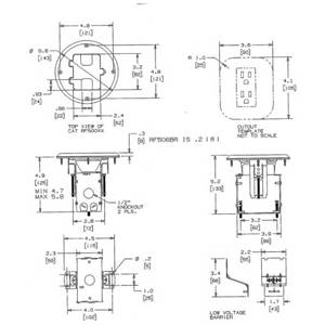 1-Gang, Adjustable, Hubbell Incorporated RF500 tradeSELECT®, netSELECT® Floor Box