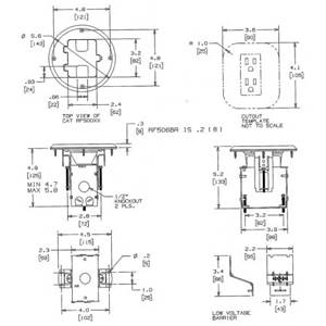 1-Gang, Round, Hubbell Incorporated RF506BN tradeSELECT®, netSELECT® Floor Box