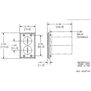 1-Gang, Rectangular, Hubbell Incorporated RF6500BR tradeSELECT® Floor Box Assembly
