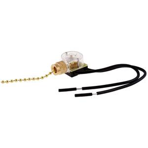 125 VAC, 6 A, Hubbell Incorporated RL121 Lighting Control Lamp Switch, 1-Pole, SPST, Brass