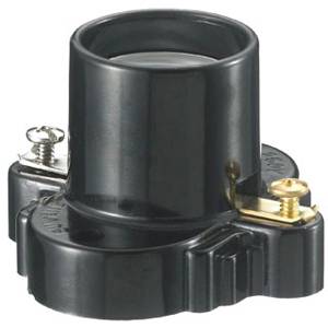 660 W, 250 V, Hubbell Incorporated RL153 Incandescent Lampholder, Black, E26 Medium