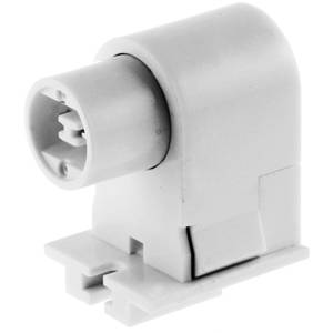 660 W, 600 V, Hubbell Incorporated RL307 Fluorescent Lampholder, 1.312" x 1.5" x 2.048", White, Low Profile