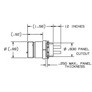 1', 600 V, 30A, Hubbell Incorporated RM3004PA001 LINKOSITY® Quick Connect Receptacle, 3-Pole 4-Wire, Male,