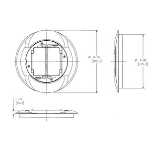 Round, Hubbell Incorporated S1CFCBRS Floor Box Carpet Flange and Cover