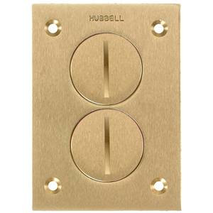 Rectangular, Hubbell Incorporated S3625 ScrubShield® Floor Box Cover, 1-Gang