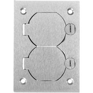 Rectangular, Hubbell Incorporated SA3825 ScrubShield® Floor Box Cover, 1-Gang