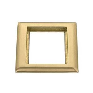 1-Gang, Hubbell Incorporated SB3083 Floor Box Carpet Flange, Brass, Rectangular,