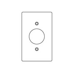 1-Gang, Hubbell Incorporated 1FR Cast Device Box Cover
