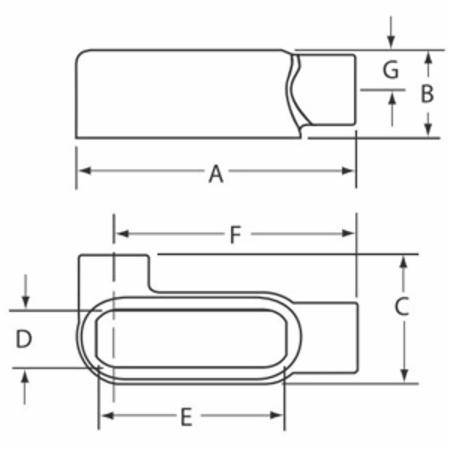 3/4" Hubbell Incorporated OLL-2 DURALOY® Conduit Body