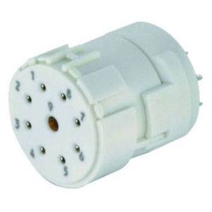 17 MM x 21.7 MM, 200 V, 8 A, Harting Technology Group 09-15-109-2702 Interface Circular Connector Insert, White Polyamide Insert, Female