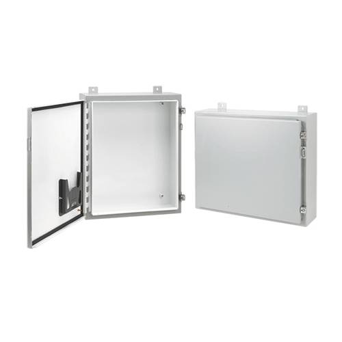 nVent HOFFMAN A302006LP A12 Medium Enclosure, 30 in L x 20 in W x 6 in D, NEMA 12/IP65 NEMA Rating, Steel