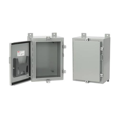 nVent HOFFMAN A36H24ALP A4 Series 1-Door Enclosure, 36 in L x 24 in W x 6 in D, NEMA 4/IP66 NEMA Rating, Steel