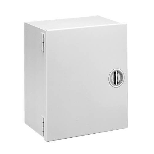 nVent HOFFMAN A16N126LP A1M Medium Enclosure With Recessed Handle, 16 in L x 12 in W x 6.62 in D, NEMA 1/IP30 NEMA Rating, Steel