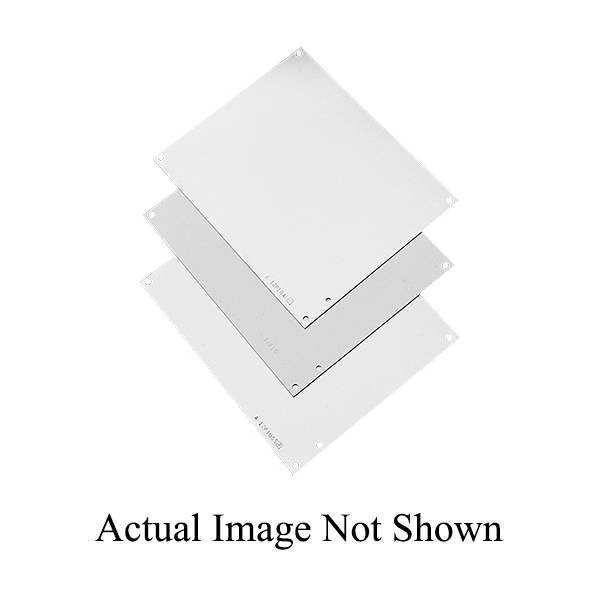 Hoffman A20N12MP PNLT1 Enclosure Panel, 17 in W x 10-1/2 in H, 14 ga Steel, White