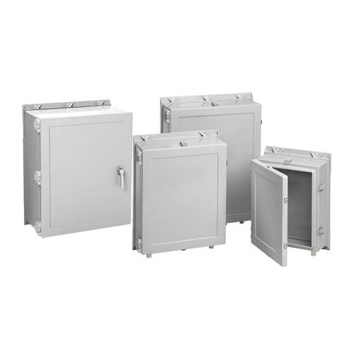 nVent HOFFMAN A20H1612GQRLP A17WM Medium Enclosure, 20.19 in L x 16-1/4 in W x 12 in D, NEMA 4X NEMA Rating, Fiberglass