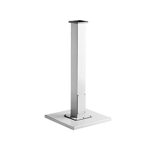 nVent HOFFMAN A66PBCOL P1 Angled Enclosure Pedestal Column, 41 in L x 6 in W x 6 in D, Steel, Gray