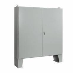 nVent HOFFMAN A606024LPG A12L 2-Door Enclosure, 60.06 in L x 60.06 in W x 24.06 in D, NEMA 12/IP55 NEMA Rating, Steel