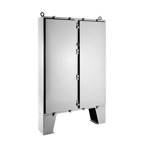 nVent HOFFMAN A62H48CLP A4L 2-Door Large Enclosure With Floor Stand, 62.06 in L x 48.06 in W x 10.06 in D, NEMA 4/IP66 NEMA Rating, Steel