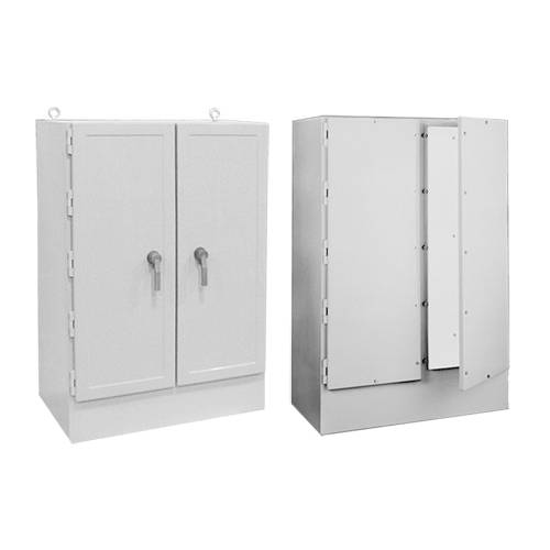 nVent HOFFMAN A724925FG A17 2-Door Enclosure, 72 in L x 49 in W x 24-1/2 in D, NEMA 4X/IP66 NEMA Rating, Fiberglass