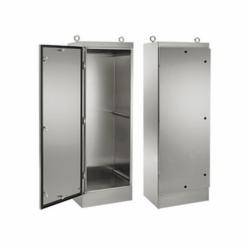 nVent HOFFMAN A72HS2418SSLPQT A4S2 1-Door Enclosure, 72.13 in L x 24.06 in W x 18.1 in D, NEMA 3R/4/4X/12/IP66 NEMA Rating, 304 Stainless Steel