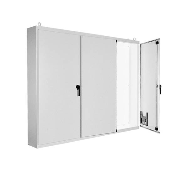 nVent HOFFMAN A86M3ELP A27 3-Door Enclosure, 86.12 in L x 112 in W x 14.12 in D, NEMA 12/IP55 NEMA Rating, Steel