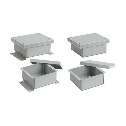 nVent HOFFMAN A10R104HM A90RH Enclosure, 10 in L x 10 in W x 4 in D, NEMA 3R/IP32 NEMA Rating, Steel