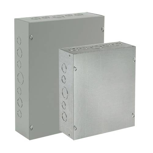 nVent HOFFMAN ASE12X12X10NK A90P1 Pull Box, 12 in W x 10 in D x 12 in H, Screw Cover, NEMA 1/IP30, Steel