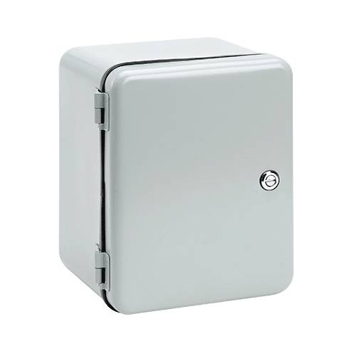nVent HOFFMAN D866IS A51 Contoured DesignLine Drawn Enclosure, 8 in L x 6 in W x 6 in D, NEMA 12/IP55 NEMA Rating, Steel