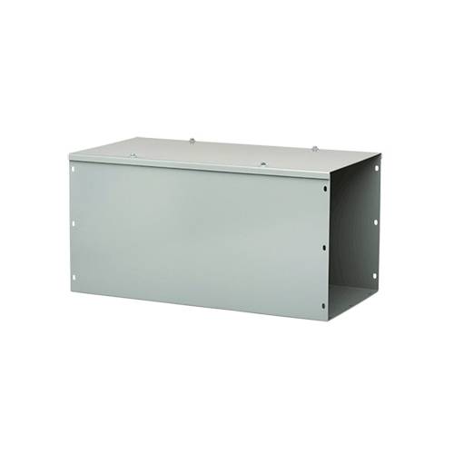 Hoffman F1010G72 F40 Lay-In Straight Section Wireway, 72 in L x 10 in W x 10 in H, Hinged Cover, Steel