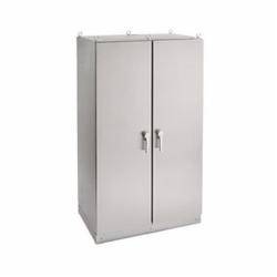 nVent HOFFMAN FS201284DHP0 FS66S 2-Door Dual Access Heavy Duty Enclosure, 2078 mm L x 1218 mm W x 815 mm D, NEMA 3/3R/4/4X/12/13/IP66 NEMA Rating, 304 Stainless Steel