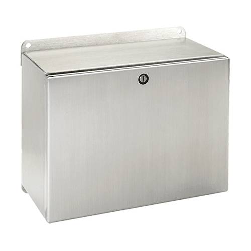 nVent HOFFMAN INLINE™ LHC237716SS A54S Landscape Enclosure, 230 mm L x 770 mm W x 155 mm D, NEMA 4X/IP66 NEMA Rating, 304 Stainless Steel