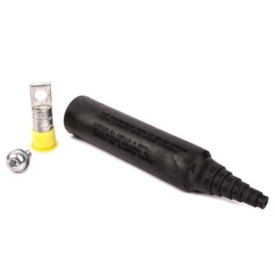 Homac® Flood-Seal® CFG-1/0-CS 95 Series Force-Fit Multi-Port Compression Connector Kit, Aluminum, Black
