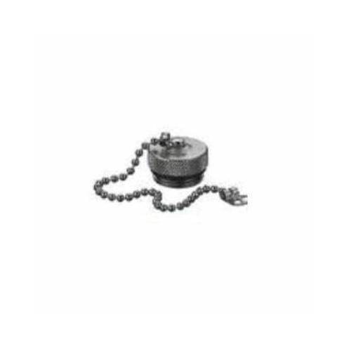 Wiring Device-Kellems CCMBC Unshielded Fabricated Closure Cap, For Use With 10/20/30 A 7 to 8-Pole Male Receptacle, Aluminum, Gray